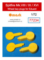 Spitfire Mk.VIII / IX / XVI Wheel Bay Plugs (For Eduard) - Image 1
