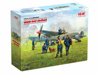 WWII RAF Airfield (Spitfire Mk.IX, Spitfire Mk.VII, RAF Pilots and Ground Personnel ) (7 figures)