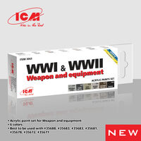 3043 WWI And WWII Weapon And Equipment - Acrylic Paints Set