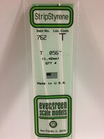 Polystyrene "T" Shapes 1,4 mm (35 cm) (1 pc)