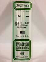Polystyrene Strip 0,40 x 2,00 mm (35 cm) (1 pcs)