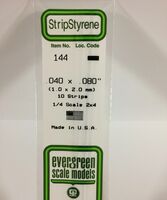 Polystyrene Strip 1,00 x 2,00 mm (35 cm) (1 pcs)
