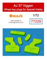 AJ 37 Viggen Wheel Bay Plugs (For Special Hobby) - Image 1